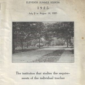 Summer School Brochure, 1925