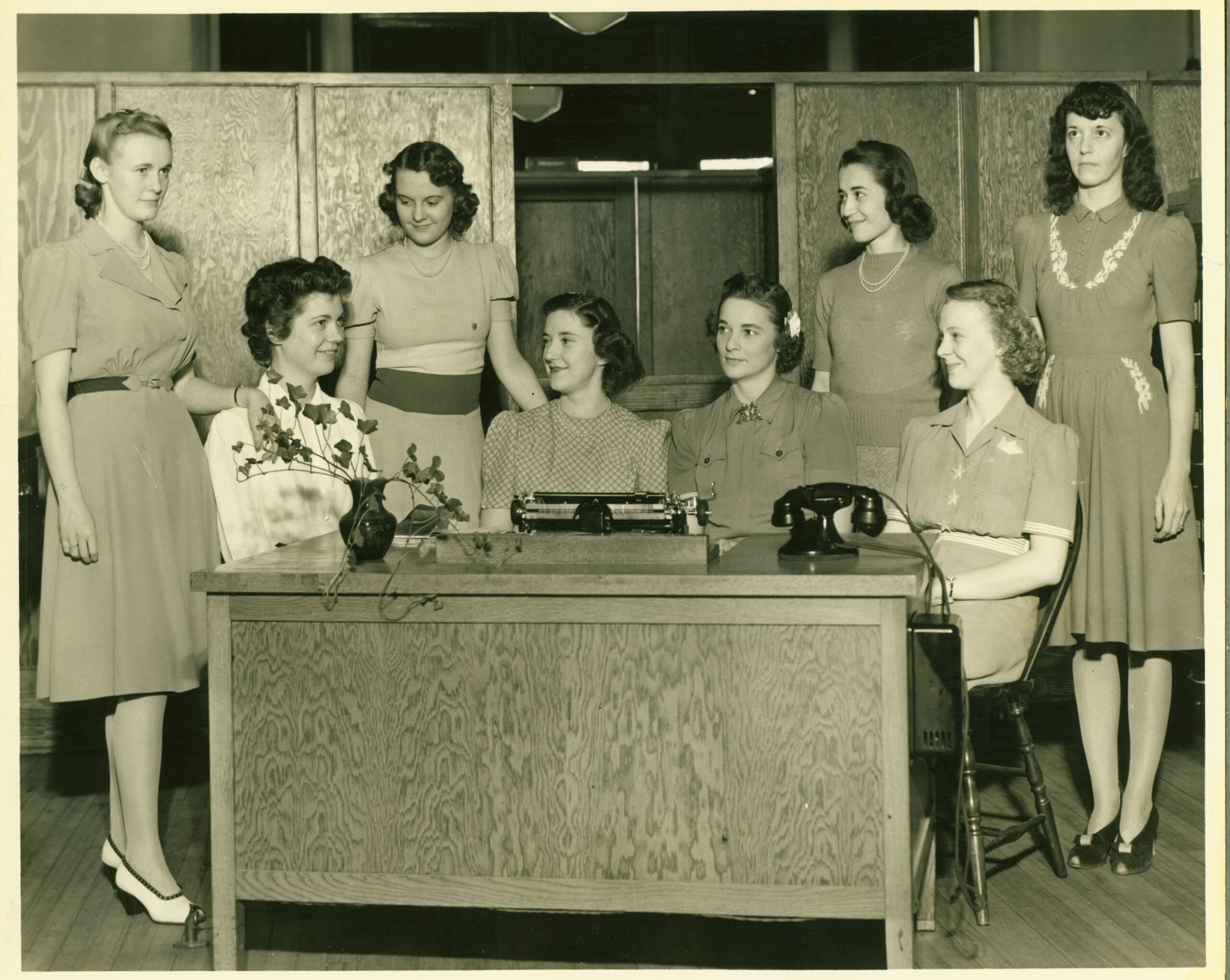Female staff at Muhlenberg, circa 1940